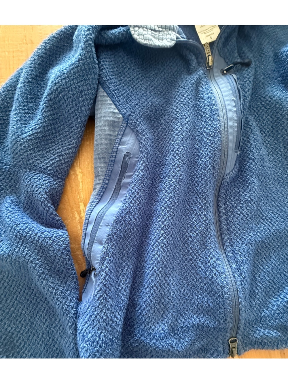Vintage PATAGONIA R2 Womens Full Zip POLARTEC FLEECE JACKET Size S Blue - Picture 5 of 7